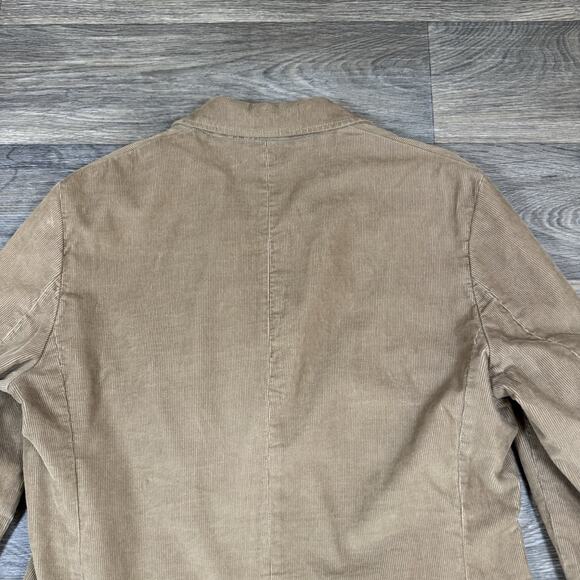J.Crew Blazer Mens Medium Brown Corduroy Sport Coat 3 Button Notch Lapel - Picture 14 of 15